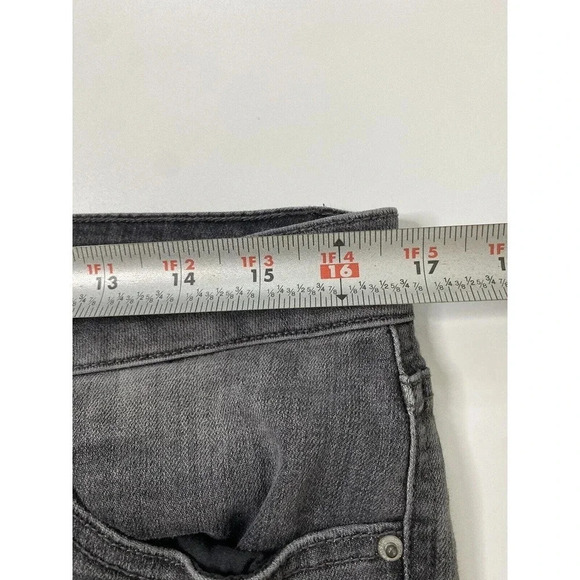 Kensie Jeans Women 10/30 Gray Patchwork Straight Denim Stretch Distressed - Picture 7 of 10